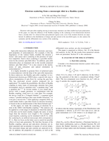 Electron scattering from a mesoscopic disk in a Rashba system