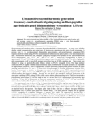 Ultrasensitive second-harmonic generation frequency-resolved optical gating using a fiber-pigtailed aperiodically poled lithium niobate waveguide at 1.55 μ m