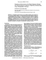 Simultaneous determination of the biaxial relaxation modulus and thermal expansion coefficient of rigid-rod polyimide films using a bending-beam technique
