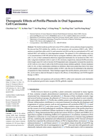 Therapeutic Effects of Perilla Phenols in Oral Squamous Cell Carcinoma