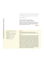 Sensory perception and aging in model systems: From the outside in