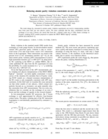 Relaxing atomic parity violation constraints on new physics