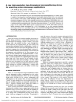 A new high-resolution two-dimensional micropositioning device for scanning probe microscopy applications