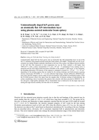 Unintentionally doped InN grown onto an atomically flat AIN intermediate layer using plasma-assisted molecular beam epitaxy