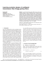 Learning evolution design of multiband-transmission fiber Bragg grating filters