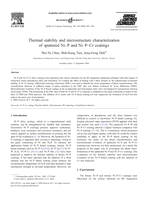 Thermal stability and microstructure characterization of sputtered Ni-P and Ni-P-Cr coatings