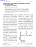 Conducting atomic force microscopy study of phase transformation in silicon nanolndentation