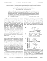Characterization of stationary and nonstationary behavior in gyrotron oscillators