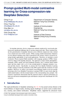 Prompt-guided Multi-modal contrastive learning for Cross-compression-rate Deepfake Detection