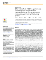 Differential effects of DEAE negative mode chromatography and gel-filtration chromatography on the charge status of Helicobacter pylori neutrophil-activating protein