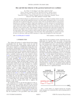 Rise and fall time behavior of the gyrotron backward-wave oscillator