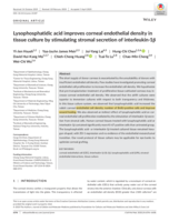 Lysophosphatidic acid improves corneal endothelial density in tissue culture by stimulating stromal secretion of interleukin-1β