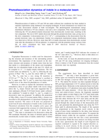 Photodissociation dynamics of indole in a molecular beam