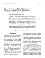 Optimal phosphorous content selection for the soldering reaction of Ni-P under bump metallization with Sn-Ag-Cu solder