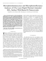 Microphotoluminescence and Microphotoreflectance Analyses of CO2 Laser Rapid-Thermal-Annealed SiOx Surface With Buried Si Nanocrystals