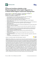 Enhanced oral bioavailability of the pharmacologically active lignin magnolol via Zr-based metal organic framework impregnation
