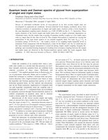 Quantum beats and Zeeman spectra of glyoxal from superposition of singlet and triplet states
