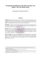 Morphologic identification of the OFF-type blue cone bipolar cell in the rabbit retina