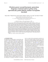 Ultralow-power second-harmonic generation frequency-resolved optical gating using aperiodically poled lithium niobate waveguides [Invited]