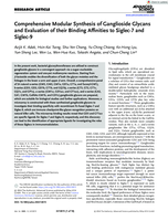 Comprehensive Modular Synthesis of Ganglioside Glycans and Evaluation of Their Binding Affinities to Siglec-7 and Sigelc-9