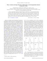 Phase variation and shape distortion of light pulses in electromagnetically induced transparency media