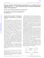 One-pot synthesis of benzolactones and lactams via a cobalt-catalyzed regioselective [2 + 2 + 2] cocyclotrimerization of alkynyl alcohols and amines with propiolates