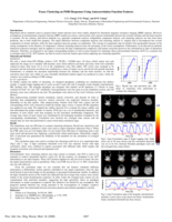 Fuzzy Clustering on fMRI Responses Using Autocorrelation Function Features