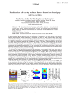 Realization of cavity soliton lasers based on bandgap micro-cavities