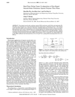 Real-time poling vapor co-deposition of dye-doped second-order nonlinear optical polymer thin films