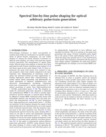 Spectral line-by-line pulse shaping for optical arbitrary pulse-train generation
