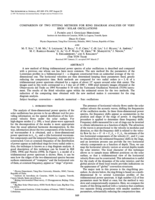 Comparison of two fitting methods for ring diagram analysis of very high / solar oscillations