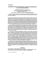 Transient photon switching by quantum interference in a four-state system