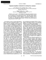 Temperature dependence of photoelectron scattering from a monolayer