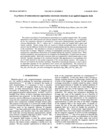 k．p theory of semiconductor superlattice electronic structure in an applied magnetic field