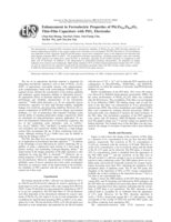 Enhancement in ferroelectric properties of Pb (Zr0.4 Ti 0.6) O3 thin-film capacitors with Pt Ox electrodes