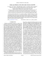 Surface state influence on the surface lattice structure in Be (10 1̄ 0)