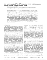 Axis switching in the B̃2A′-X̃2A′ transition of HCO and fluorescence lifetimes of the B̃2A′(0,0,0) rotational states