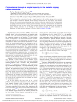 Conductance through a single impurity in the metallic zigzag carbon nanotube