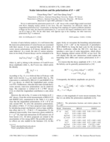 Scalar interactions and the polarizations of B→ K*