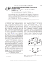 The characteristics and control of body-to-body leakage current in PD-SOI