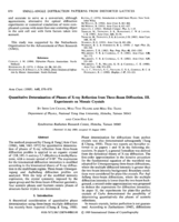 Quantitative determination of phases of X‐ray reflection from three‐beam diffraction. III. Experiments on mosaic crystals