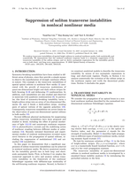 Suppression of soliton transverse instabilities in nonlocal nonlinear media