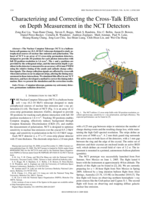 Characterizing and correcting the cross-talk effect on depth measurement in the NCT detectors