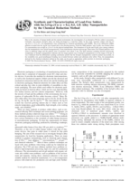 Synthesis and characterization of lead-free solders with Sn-3.5Ag-xCu (x = 0.2, 0.5, 1.0) alloy nanoparticles-by the chemical reduction method