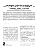 Intermetallic compound formation and diffusion path evolution in eutectic tin-lead flip chip solder bumps after aging