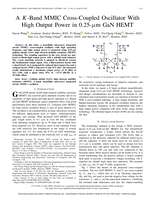 A K-band MMIC cross-coupled oscillator with high output power in 0.25-um GaN HEMT