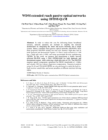 WDM extended reach passive optical networks using OFDM-QAM