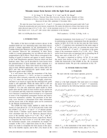 Mesonic Tensor Form Factors with Light Front Quark Model
