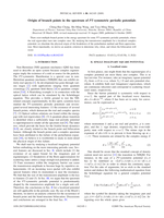 Origin of branch points in the spectrum of PT -symmetric periodic potentials