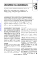 Copper(II) complexes of C-meso-1,5,8,12-tetramethyl-1,4,8,11-tetraazacyclotetradecane: Syntheses, structures and properties